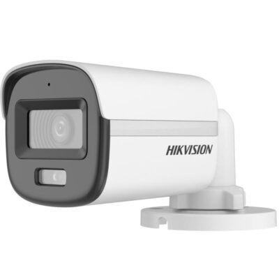 HIKVISION 2MP ColorVu Bullet Camera DS-2CE10DF0T-PFS IP67 White Wired 1Full HD 1080p